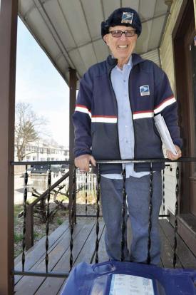 Herb Berman: At 85, still on the job in Adams Corner. Photo by Ed Forry